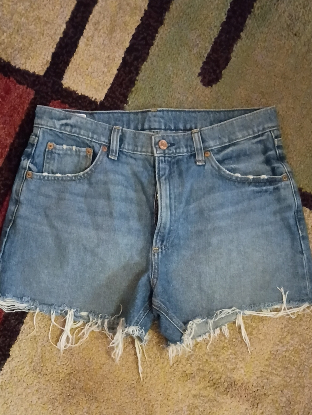 Gap Denim Frayed Hem Women's Shorts - Blue Size 10R